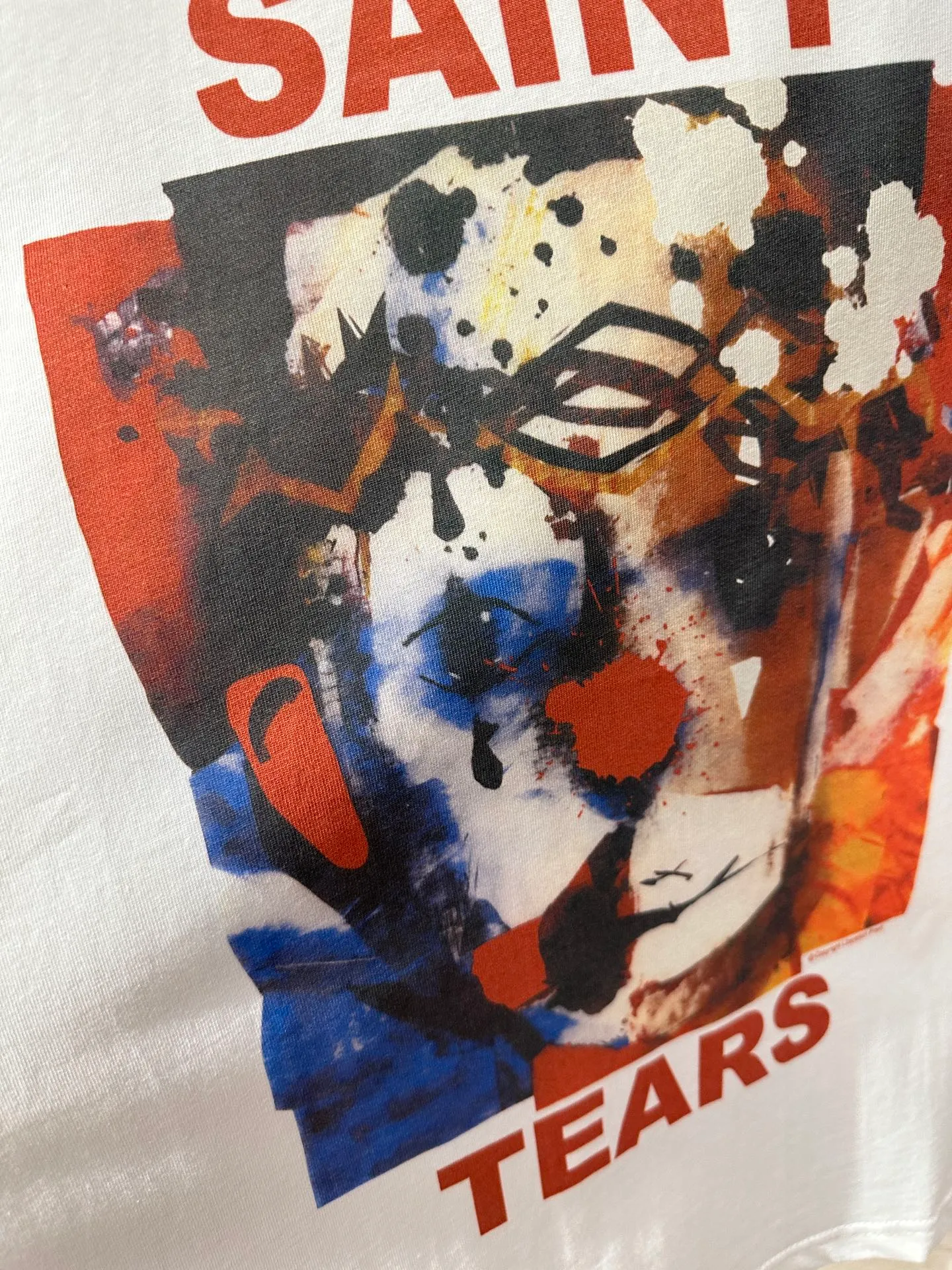 🧸Saint Michael clown print American casual summer retro pure cotton short-sleeved men's and women's loose trendy brand T-shirt p130 Style number: 023-1 Size: M-XL Exclusively pattern-matched, custom-woven and dyed 260g fabric, threads are dyed in the same vat with zero color difference, different from the market currency, welcome to compare OS loose large version, same style for men and women, fat or thin can be controlled at will